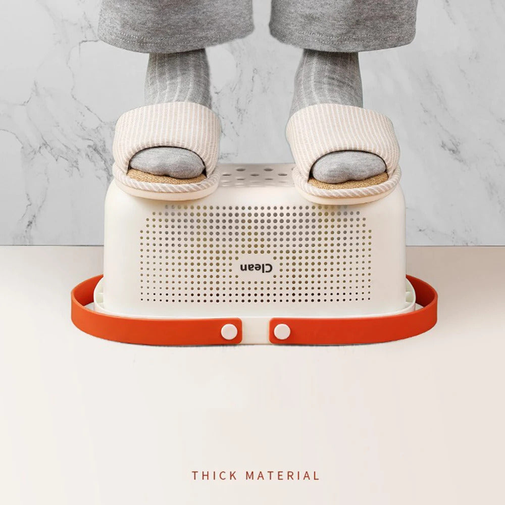 PortableShowerBasket Plastic Mesh Basket with Handles Bathroom, University Dormitory Kitchen, Camp Gym, Garden Cleaning Supplies