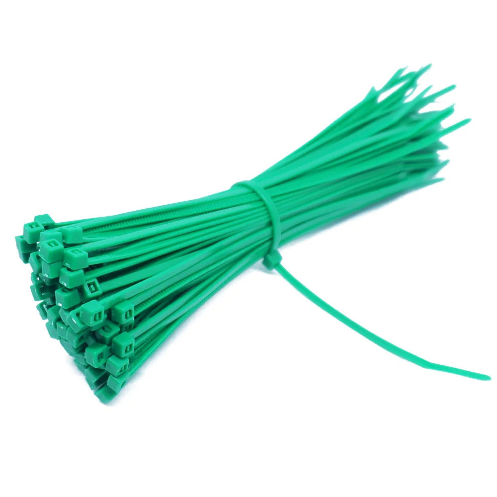 100 PCS 2.5mm*150mmSelf-Locking Nylon Wire Cable Zip Ties Cable Ties White Black Organiser Fasten Cable