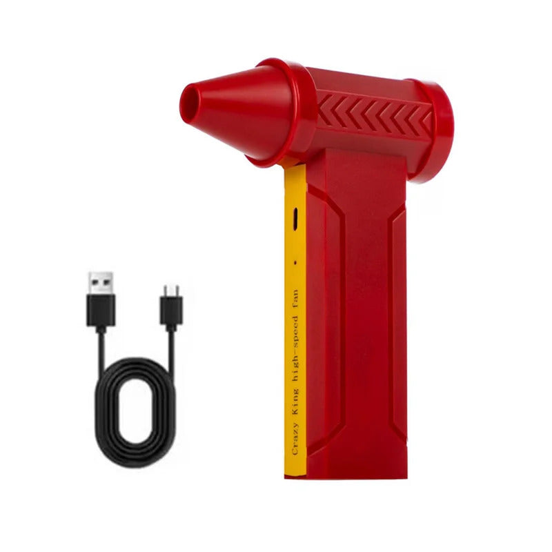 New 360000RPM Electric Air Blower Turbo Jet Fan Brushless Motor High-Speed Turbo Violent Fan USB Charge Powerful Dust Blower