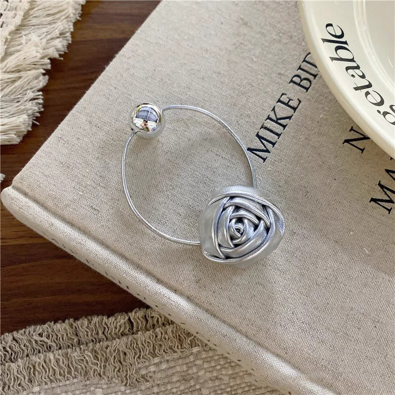 Vacation Organza Flower Hair Clip Travel Outing Hair Accessories Atmosphere Clip Duckbill Clip Hairpin Side Clip Hair Ornament