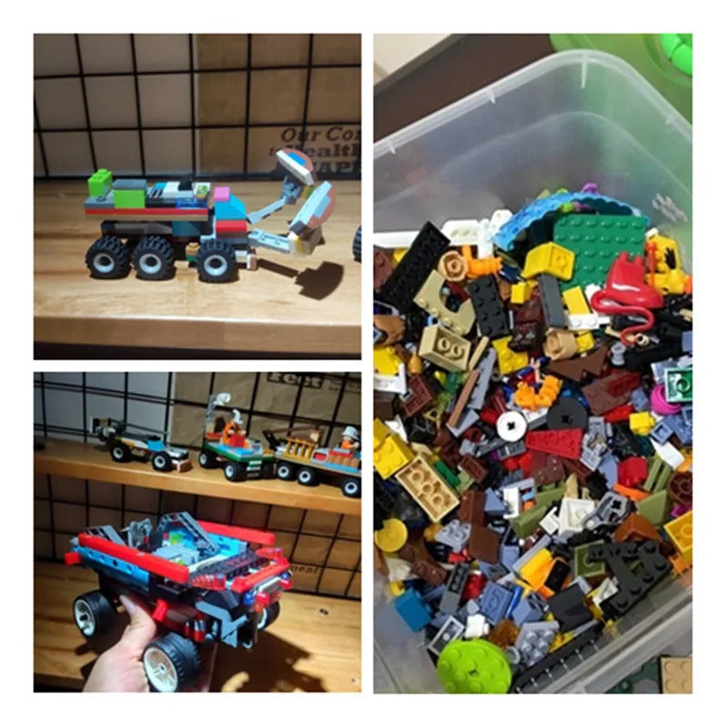 Pieces Building Blocks City DIY Creative Bricks Toys Bulk Random Model Parts Pack Figures Educational Kids Toys Children Gifts