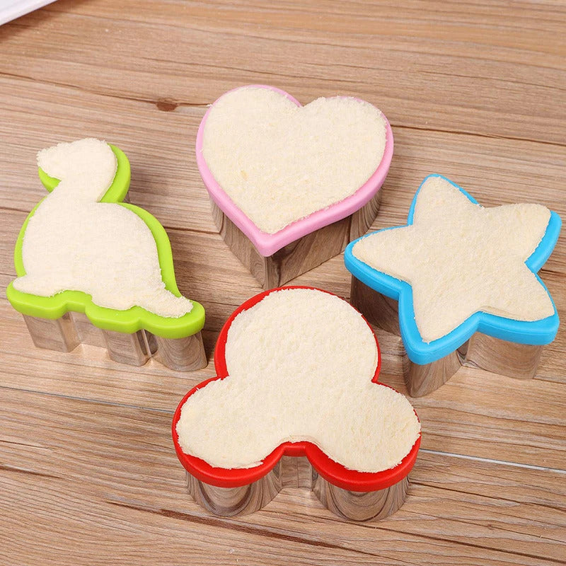 Sandwich Cutters DIY Cookie Shapes Embosser Food Molds Makers Girls For Children Kids Bread Toast Lunch Bento Box Kitchen Tools