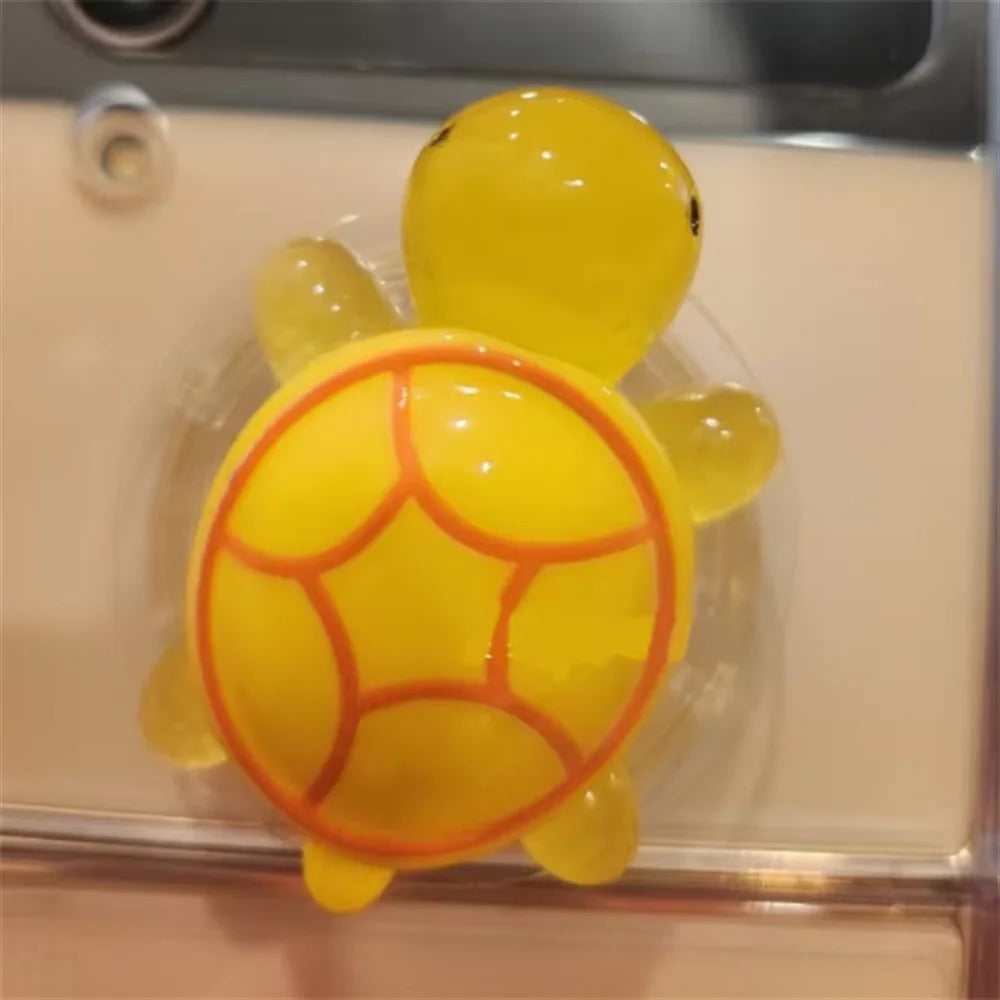 Korean Cute Luminous Turtle Phone Holder Griptok Finger Ring Support For iPhone Samsung Cases Grip Tok Socket Bracket Girl Gift