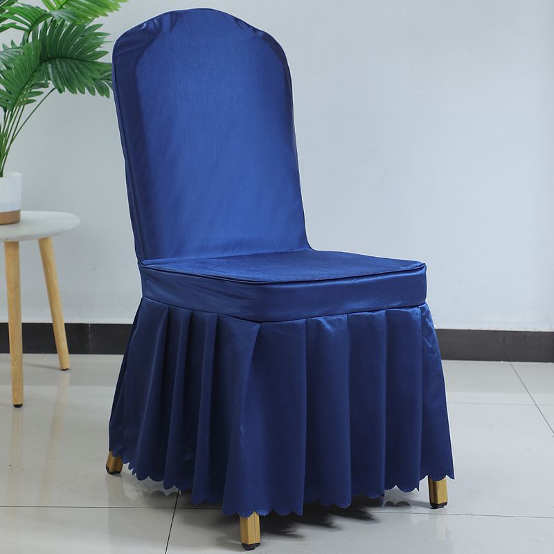 Hotel Restaurant Banquet Chair Cover Dining Chair Seat Stool Bench Wooden Chair Universal Chair Cover with Bowknot