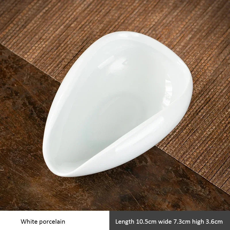 Coffee Bean Measuring Tray Ceramic Bean Dish Coffee Powder Ceramic Measuring Cup Coffee & Tea Accessories for Home Restaurant