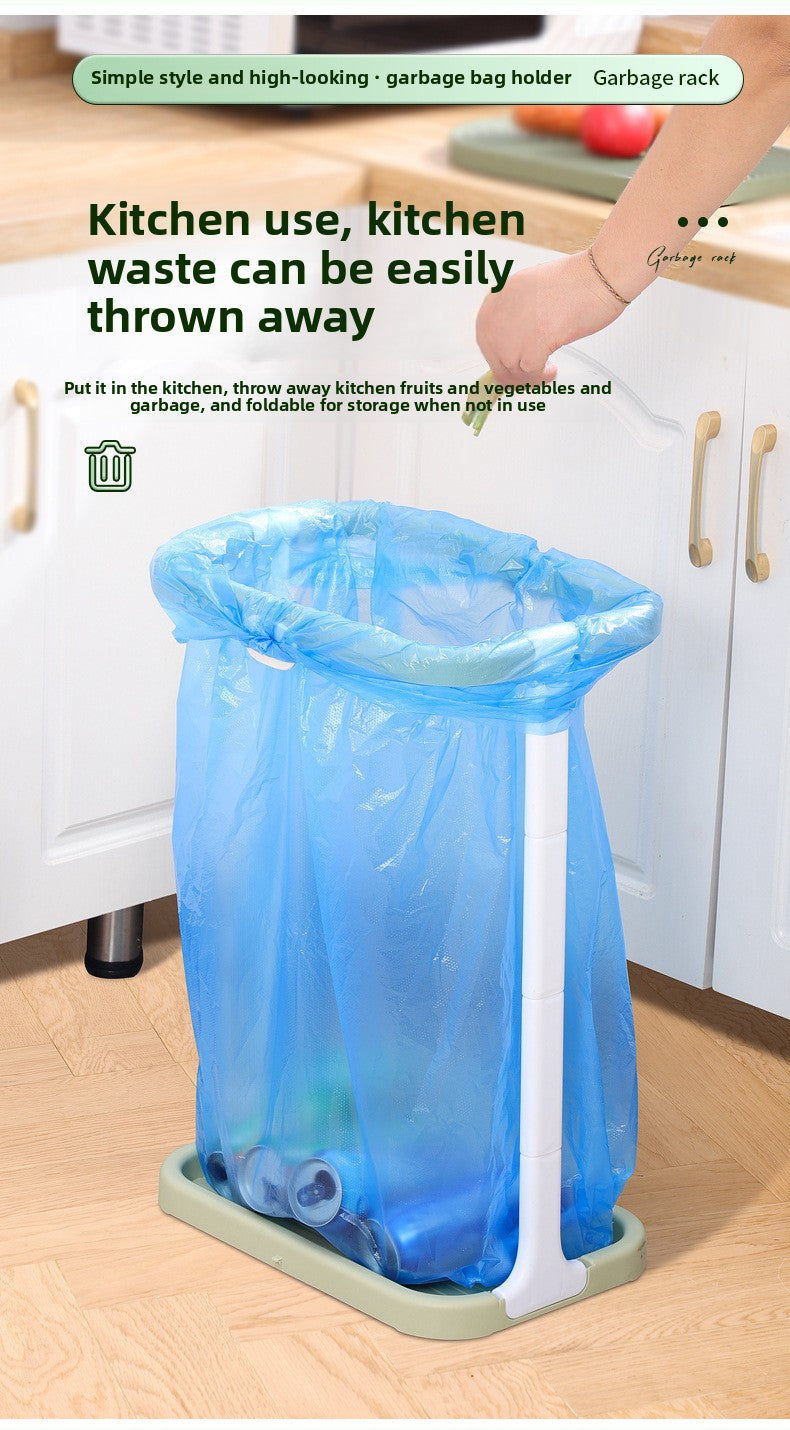 Hangable Trash Rack Outdoor Large Trash Bag Holder Portable Household Trash Storage Rack Plastic Stand