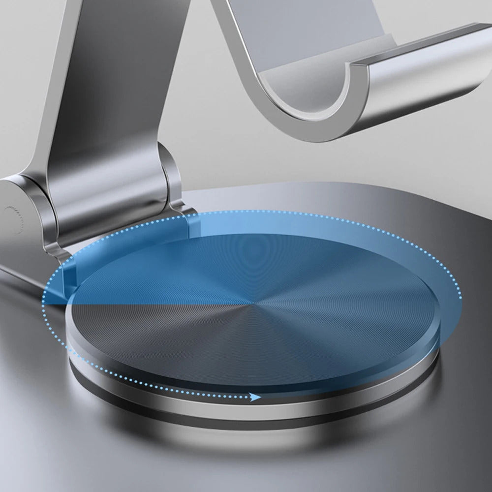 Metal 360° Rotating Desk Mobile Phone Holder Stand for iPhone Cellphone Smartphone Mobile Phones Ipad Telephone Reader
