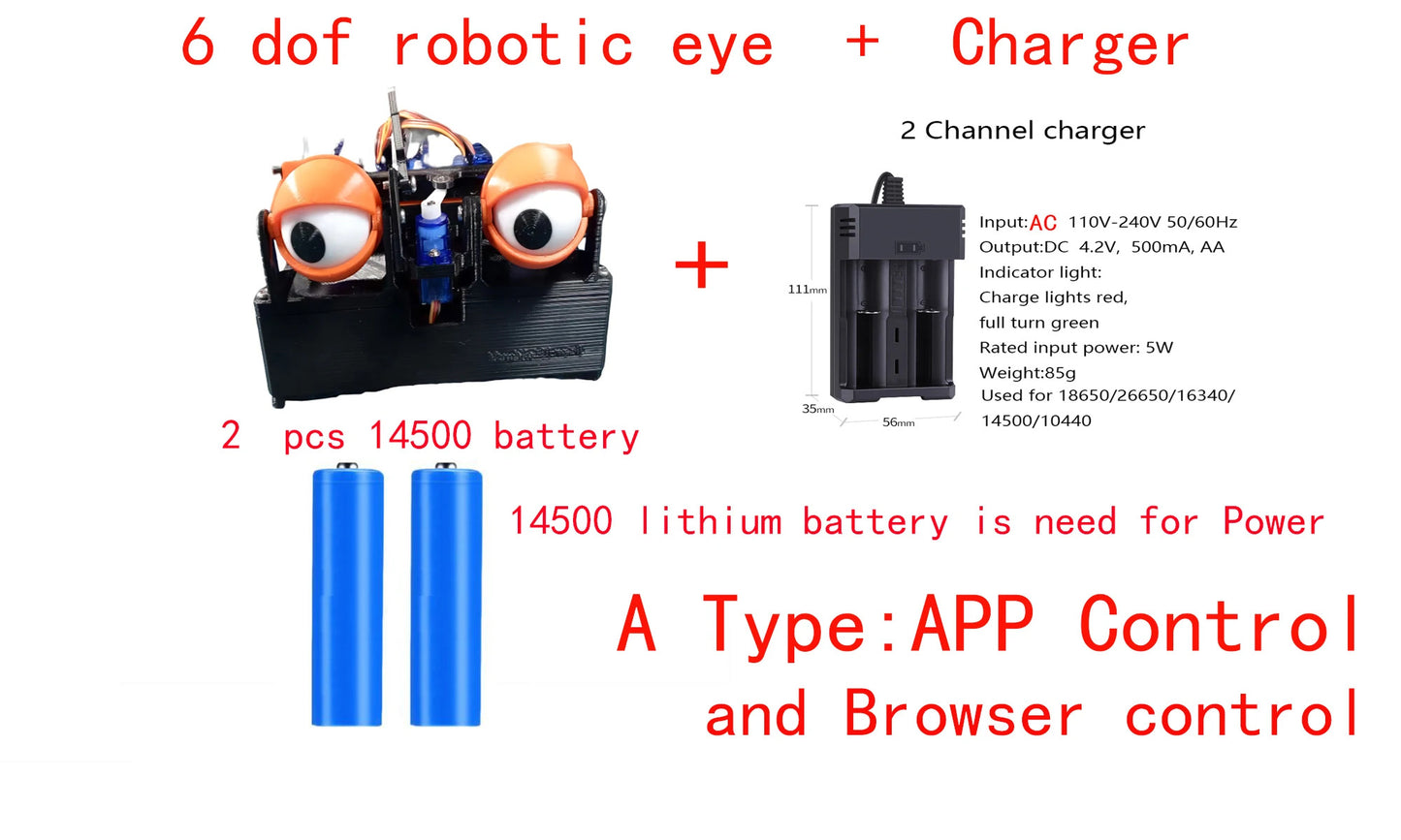 Esp8266 Bionic Robot Eyes Mechanical Robot Simulation Eyes for Arduino Robot DIY Kit Dynamic Wifi Remote Control Robot Starter