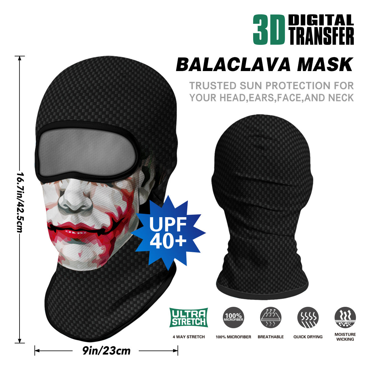 Summer Sun-Proof Headgear Men's and Women's Outdoor Motorcycle Riding Helmet Lining Headgear Fishing Funny Facekini Face Protection Face Mask