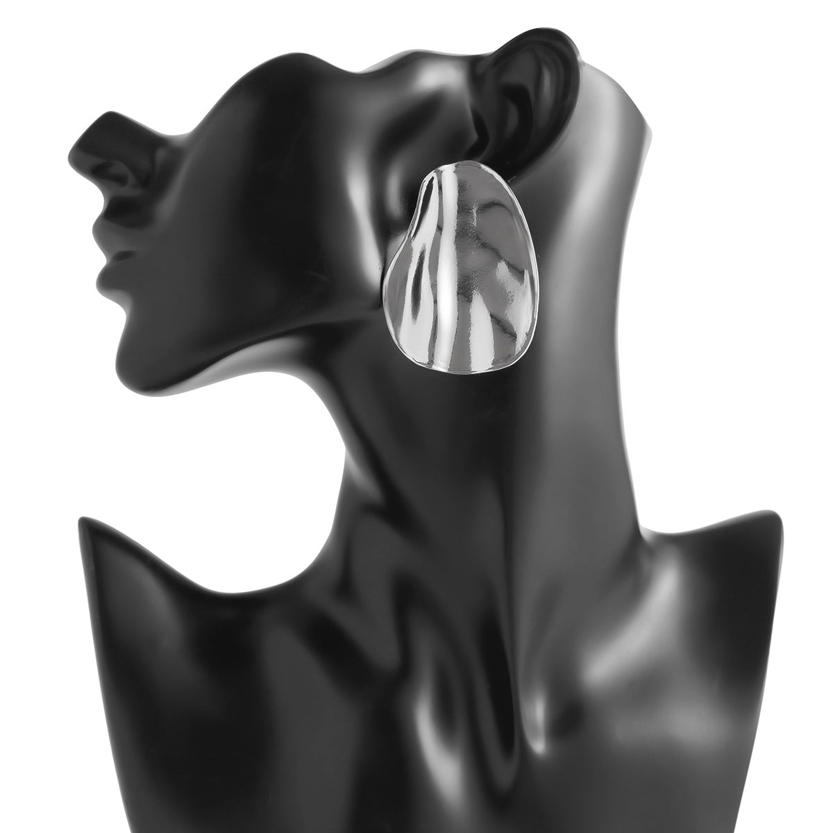 Personalized pleated hollow heart earrings various combinations of sunflower alloy earrings