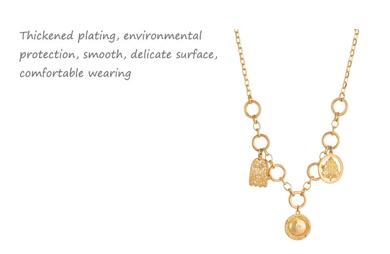 red Pepper Necklaces for Women Multilayer Collar Chain Verse Christian Jewelry 18K Gold Choker Plated/Stainless