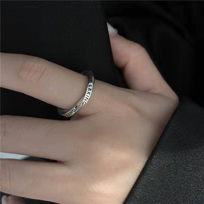 Lightning Ring Men's Light Luxury High-end Sense Distinctive Refined Ring Women