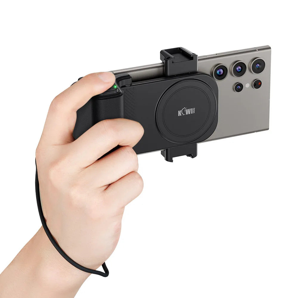 Magnetic Phone Camera Grip Handle with Zoom Funtion For Android Smartphone Magsafe Camera Handle Bluetooth Bracket for iPhone 16