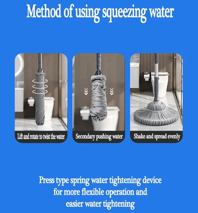 CleanMate Microfiber Twist Mop