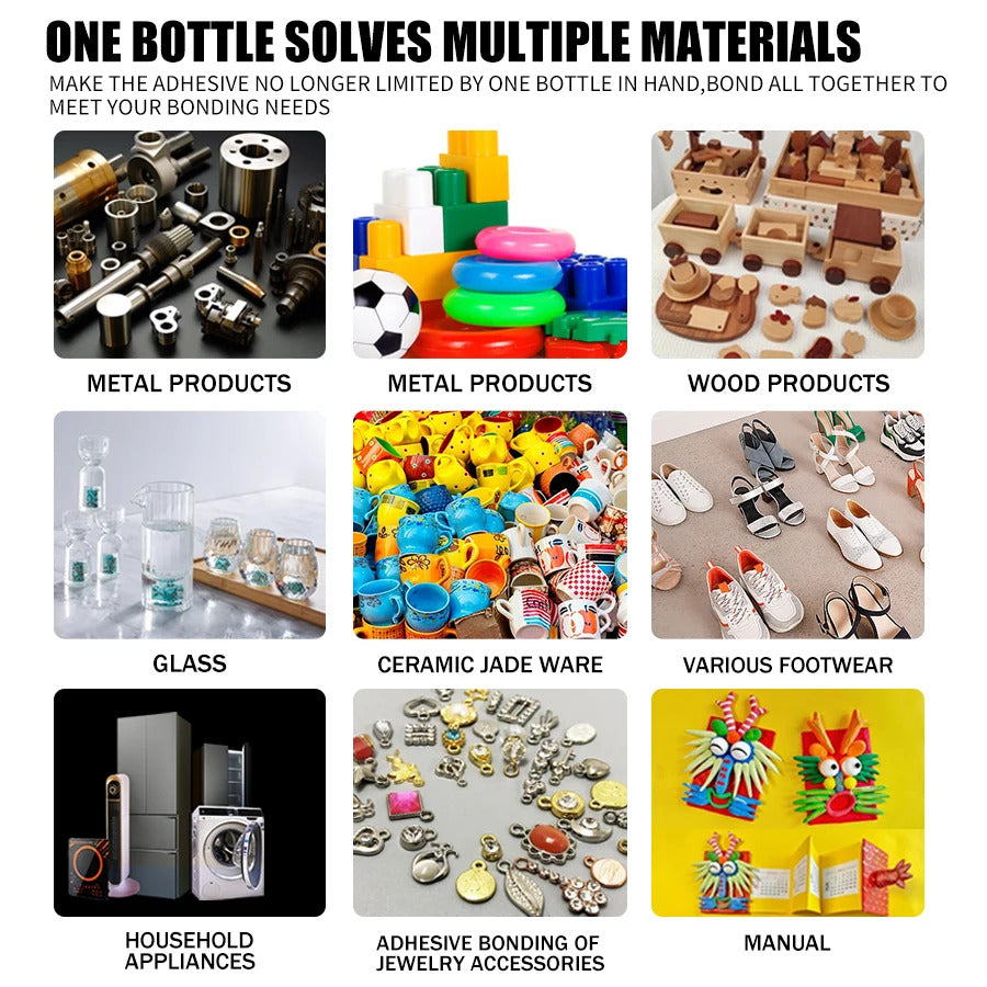 Super Glue All-Purpose Liquid 20g - Fast Drying Clear CA Adhesive for Metal,Plastic, Wood, Ceramic, Glass & DIY Repairs Easy Use