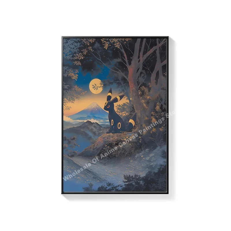 PokeMon Decorations PokeMon PokeMon Pikachu Hanging Paintings Children's Room Cartoon Anime Mural