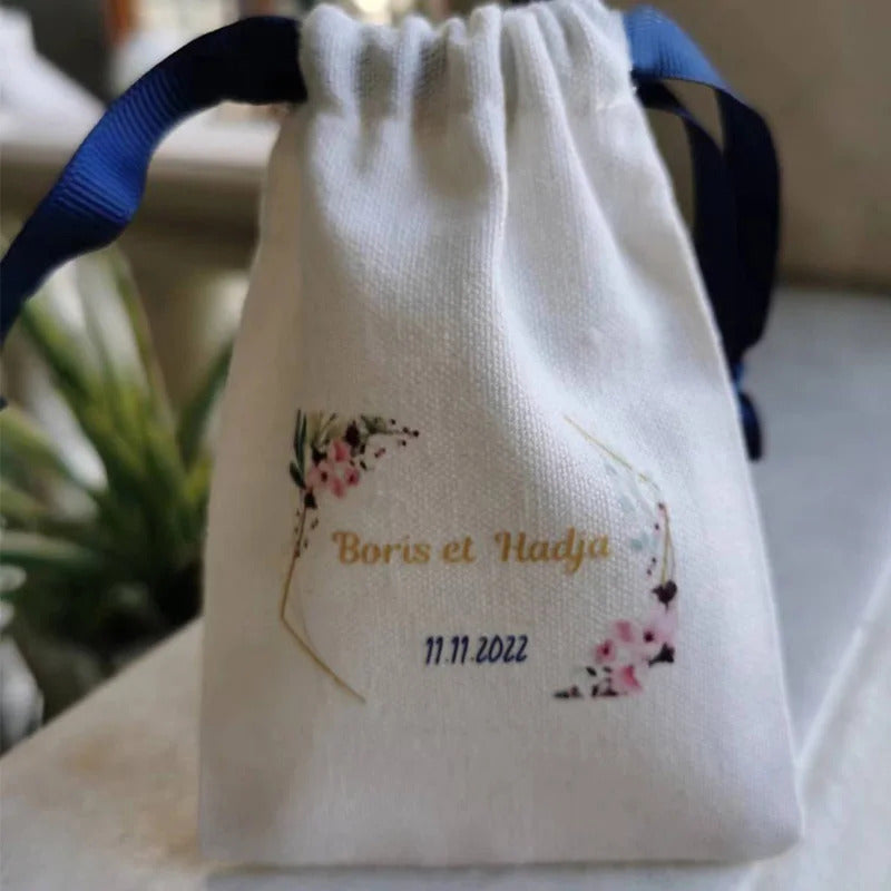 Jewelry Cotton Pouch 5x7cm 7x9cm 11x14cm Perfume Candle Packaging Dust Sack Eyelashes Makeup Drawstring Gift Bags