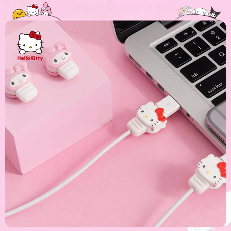 Sanrio Apple Winder, Charging Head, Charger Case, Hub Storage, Cable Manager, Data Cable Case