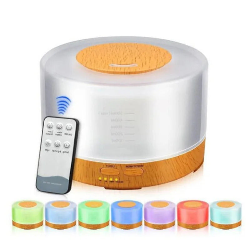 6 Essential Oils! 500ML WiFi-Controlled Aroma Diffuser - 7 Color LED Humidifier for Large Rooms | Ultrasonic Quiet Operation