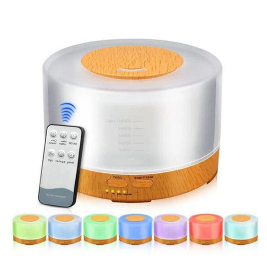 6 Essential Oils! 500ML WiFi-Controlled Aroma Diffuser - 7 Color LED Humidifier for Large Rooms | Ultrasonic Quiet Operation