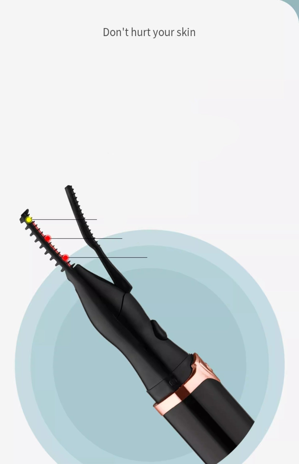 New Electric Eyelash Curler Rechargeable Heated Eyelash Shaping Curler Beauty Tool Electric Eyelash Curler