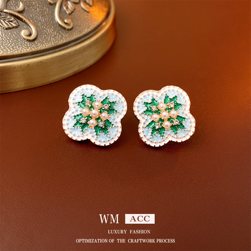 Vintage Earrings Fashion Versatile Ear Jewelry Niche Light Luxury High-end Accessories