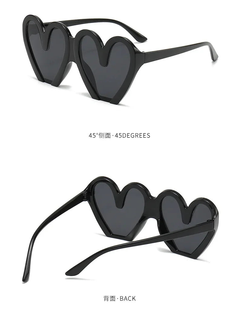 Love Birthday Party Sunglasses Woman Stage Performance Funny Sunglasses Hearts Sweet Fashion Travel Girls Sun Glasses gafas