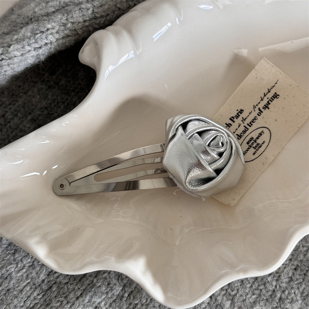 Vacation Organza Flower Hair Clip Travel Outing Hair Accessories Atmosphere Clip Duckbill Clip Hairpin Side Clip Hair Ornament