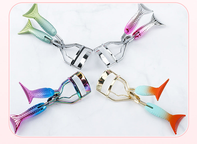 Mermaid Tail Eyelash Curler Portable Natural Curling Non-Pinch Beginner Eyelash Curler Beauty Tool Wholesale