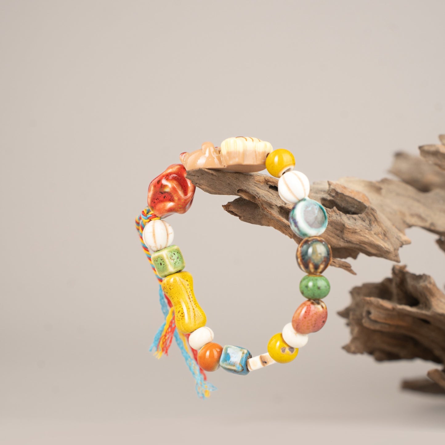 Jingdezhen Ceramic Jewelry Ethnic Style Simple Mixed Style Women's Gift Bracelet