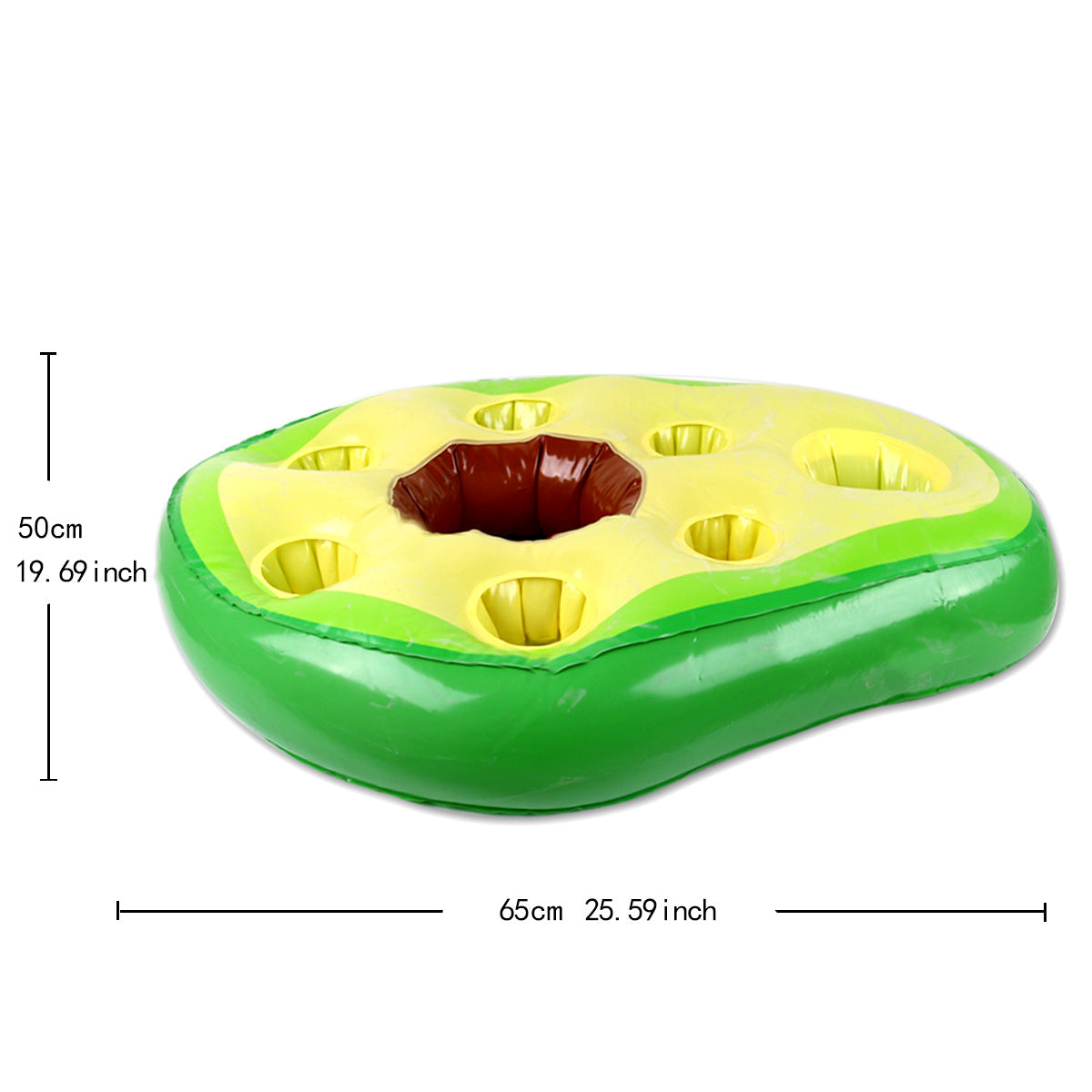 New Inflatable PVC Water Ice Bar Self-Service Ice Plate Party Floating Portable Drink Holder Porous Coaster Tray