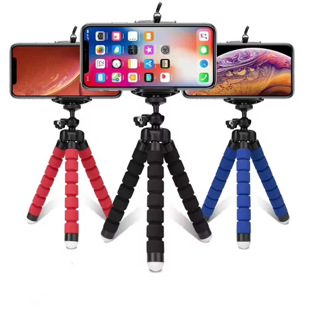 Tripod Flexible Sponge Octopus Adjustable Mini Camera Tripod For Phone Holder Clip Stand For IPhone Xiaomi Huawei Ipad