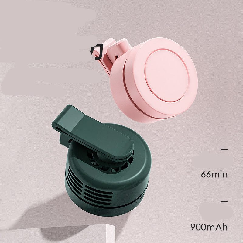 Clip-on Small Fan Quiet USB Portable Mini Neck Hanging Fan Desktop Handheld Fan