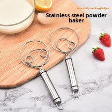 Stainless steel flour beater single eye coil flour mixer connection and flour dough mixing tool