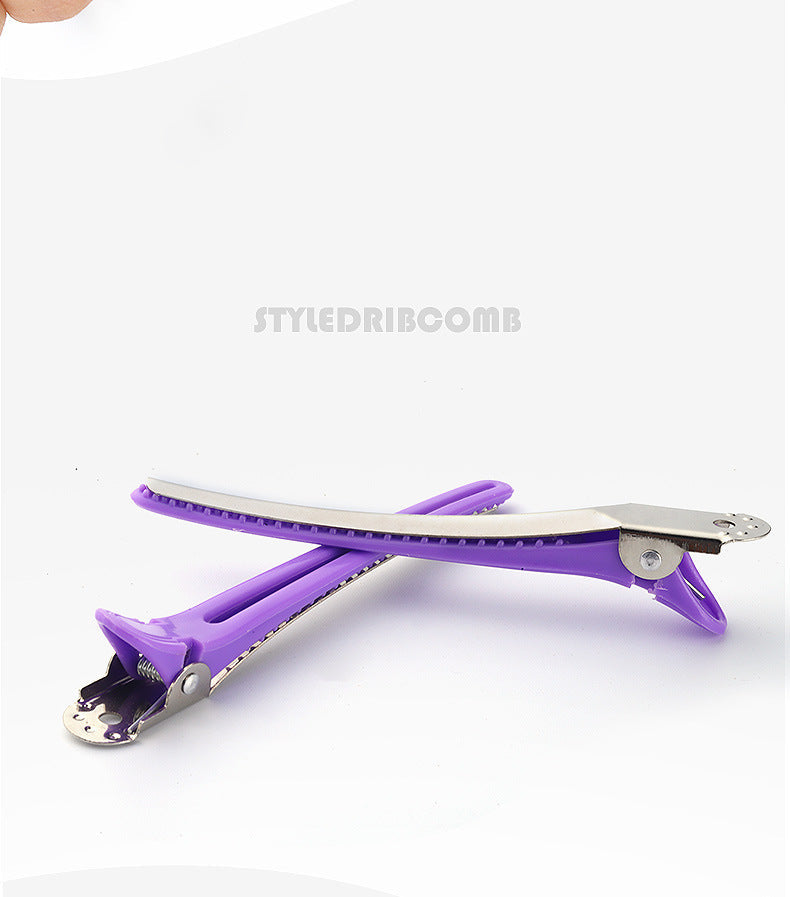 Hair Salon Haircut Hairdressing Clips Perm Dyeing Plastic Makeup No Trace Clips Bangs Positioning Sectioning Clips Duckbill Clips Large
