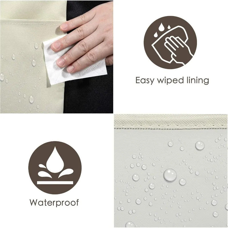 Laundry Basket with Wheels, 240l Laundry Hamper with 3 Section Laundry Bag for Dirty Clothes, Dorm Room Essentials