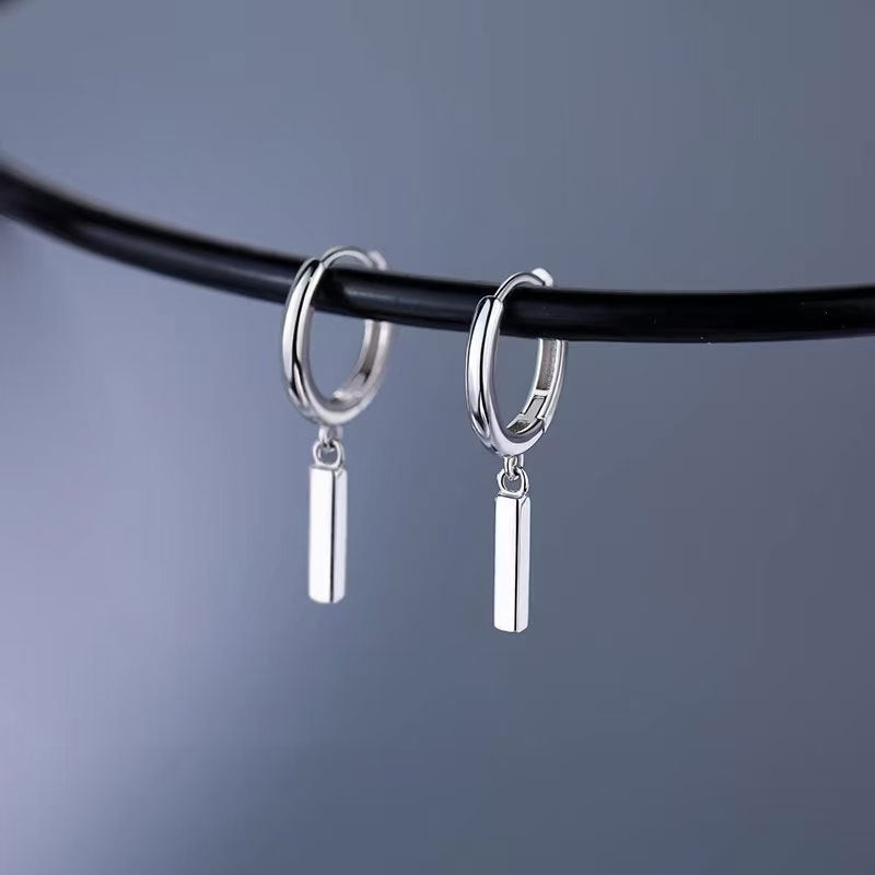 Men's Earrings Trendy Ear Drops Hot Style Ear Hoops Women's High-end Feel Men's Niche Cool Men's Style Ruffian Pendant Ear Jewelry