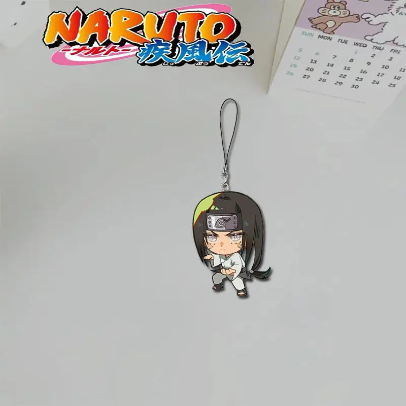 Naruto 2D Sasuke Kakashi Haruno Sakura anime peripheral cartoon mobile phone chain mobile phone lanyard high-value  wholesale