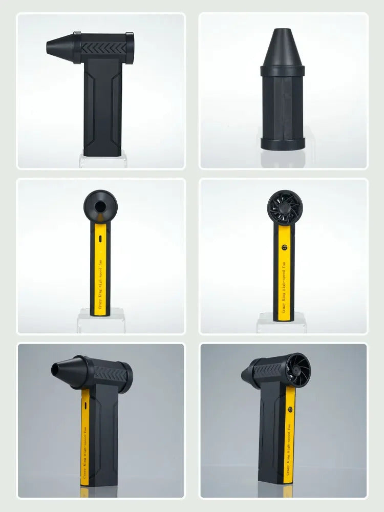 New 360000RPM Electric Air Blower Turbo Jet Fan Brushless Motor High-Speed Turbo Violent Fan USB Charge Powerful Dust Blower