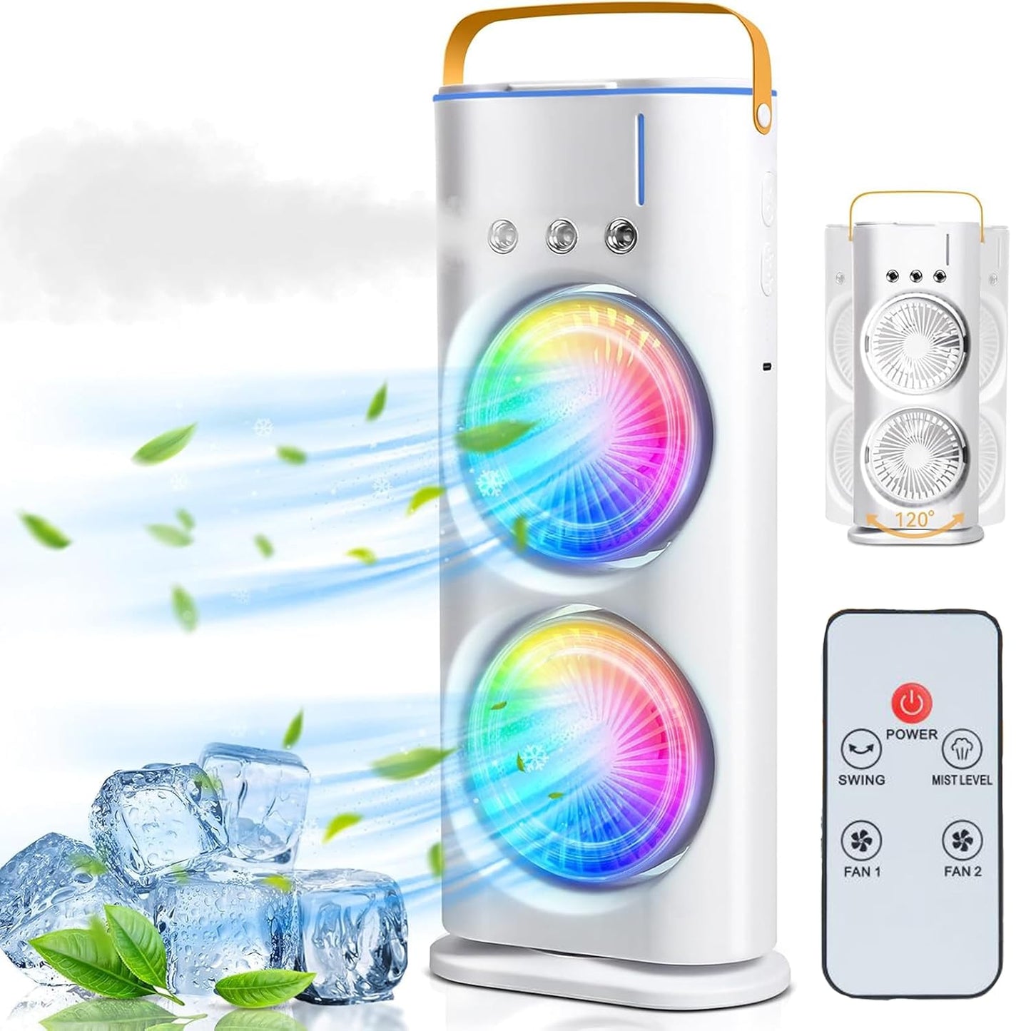 CoolBreeze Pro Portable Double Fan Air Cooler