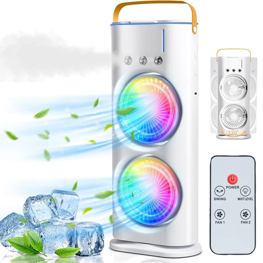 CoolBreeze Pro Portable Double Fan Air Cooler