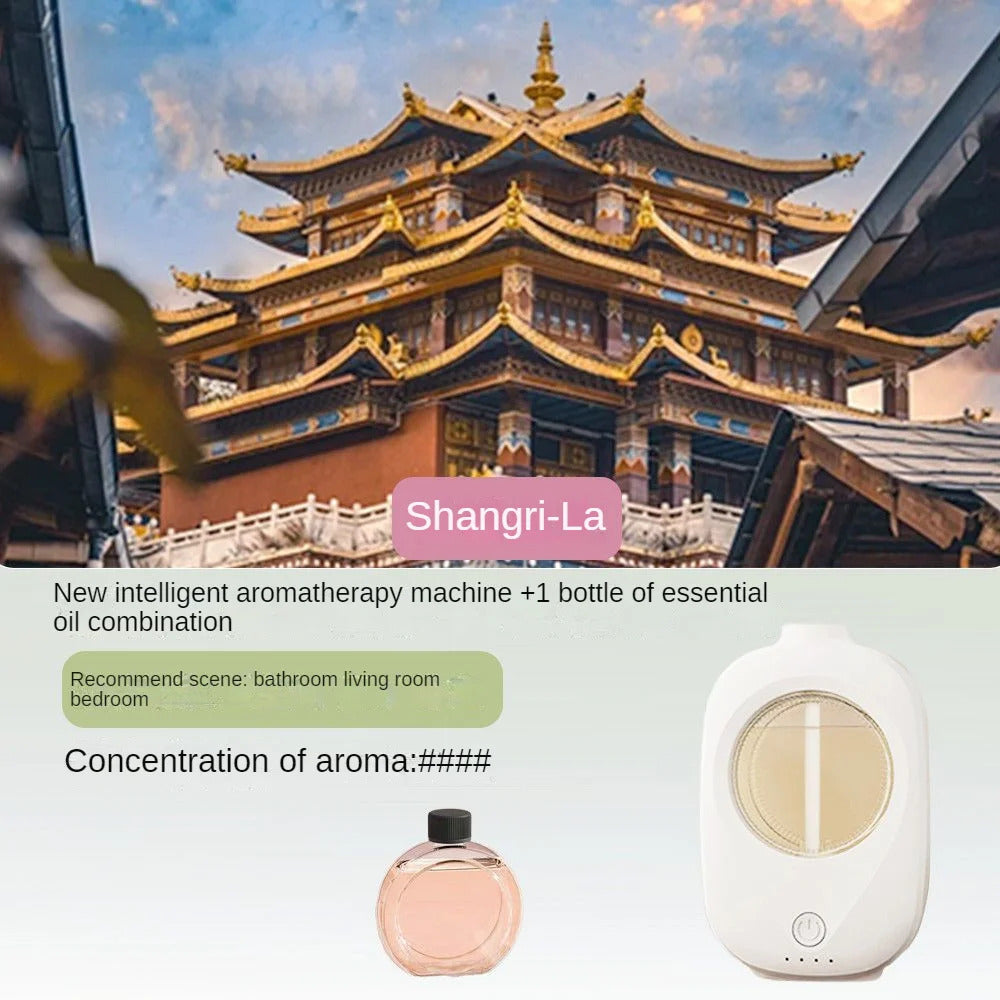 6 Modes Aroma Diffuser Wall Mounted Air Freshener Dispenser Fragrance Essential Oil Air Humidifier Aromatherapy USB Rechargeable