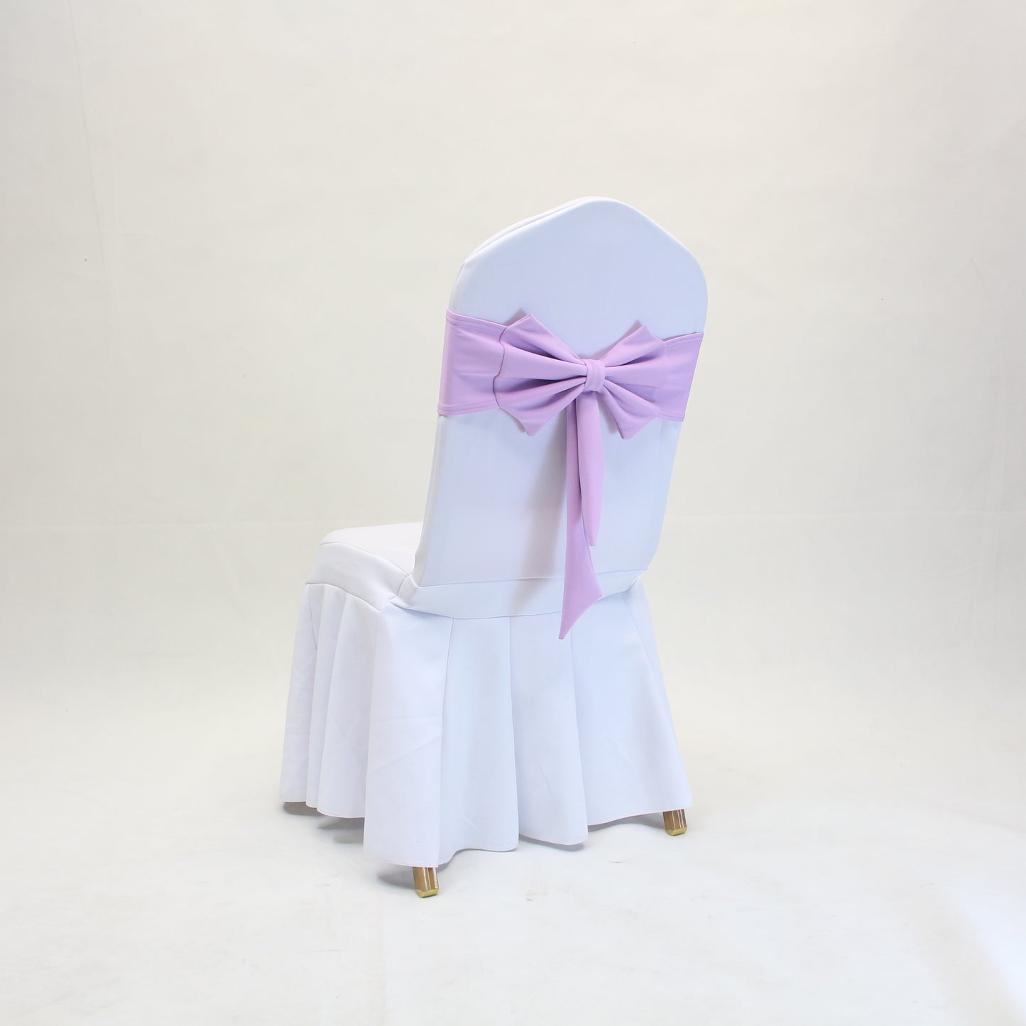 V45O Banquet Elastic Chair Cover No Tie Bowknot Chair Back Flower Decoration Wedding Hotel VIP Stool Strap