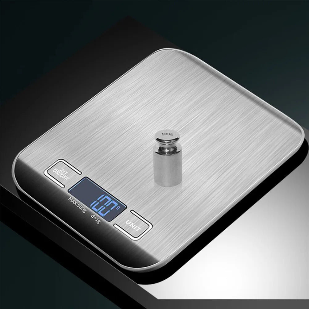 5Kg Kitchen Digital Scale Stainless Steel Mini Precision Weight Scale 0.1g Portable Weights Scale Cooking Baking Measuring Tools