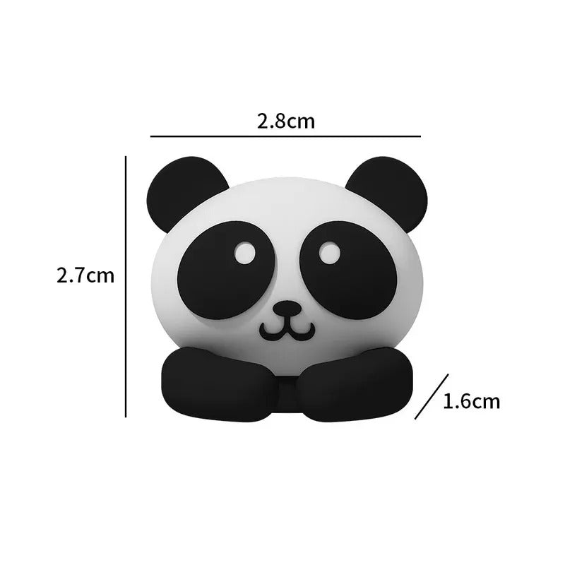 Desktop Cable Organizer Holder Cute Winder Clips Desk Self-Adhesive Mobile Phone Data Cable Management Wire Cord Tidy Holder