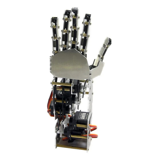 5 Dof Humanoid Hand Five Fingers Metal Manipulator Arm Left Right Hand with A0090 Servo for Robot DIY Kit Programmble Robot Hand