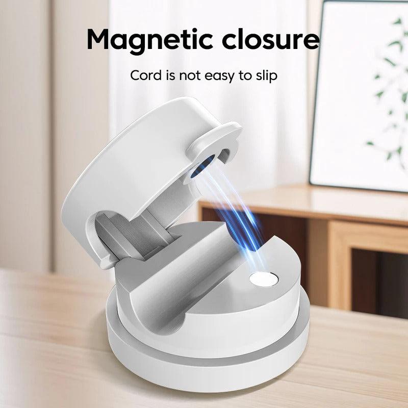 360° Rotatable Magnetic Cable Organizer Desk Cable Clip Cable Holder Wire Keeper Cord Charging Cable Management for Home Office