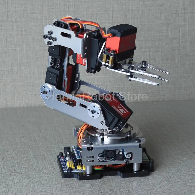 6 DOF Robotic Arm DIY Robot Claw Clamp Gripper Kit compatible with Arduino Program with 20KG Digital Servos