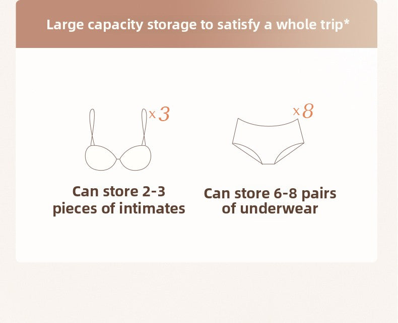 Underwear Storage Bag Travel Close-Fitting Clothing Storage Bag Bra Panty Socks Organizing Bag Portable Ultra-Light