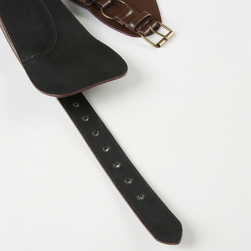 Wish Cross-Border Retro Mini Oval Bag Rivet Punching Belt Hot Girl Fashion Personality Waist Bag Wear Accessory